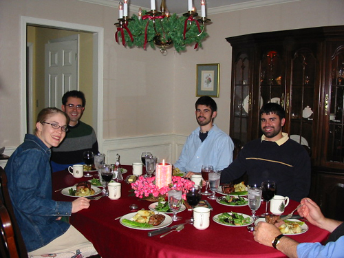 2003 12 Christmas Eve dinner