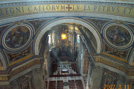 Inside St Peter's